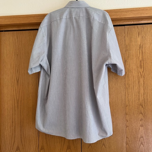 Men’s Striped Short Sleeve Button Down Shirt - Editions by Van Heusen Size 17.5 - Picture 5 of 7